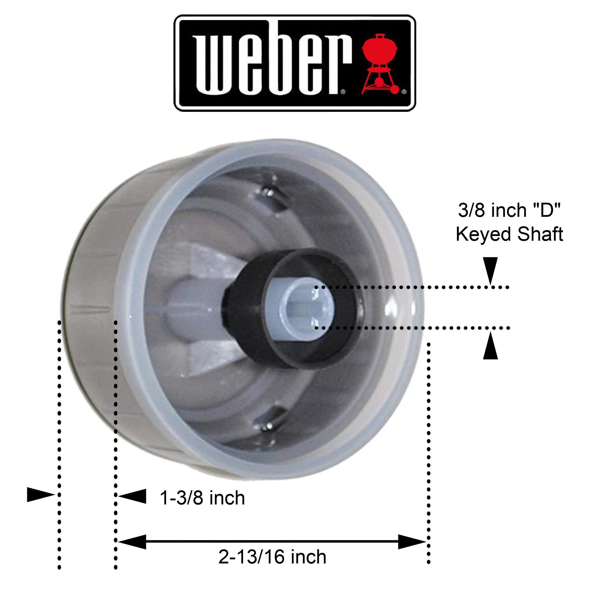 Amazon.com: Weber 66754 Set of 2 Lighted Main Burner Control Knobs